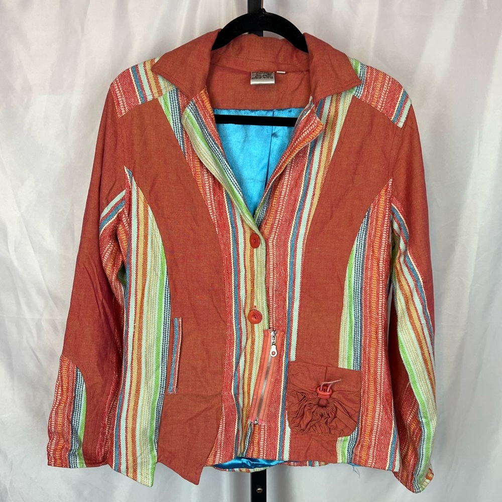 Parsley & Sage Funky Printed Jacket, size Medium